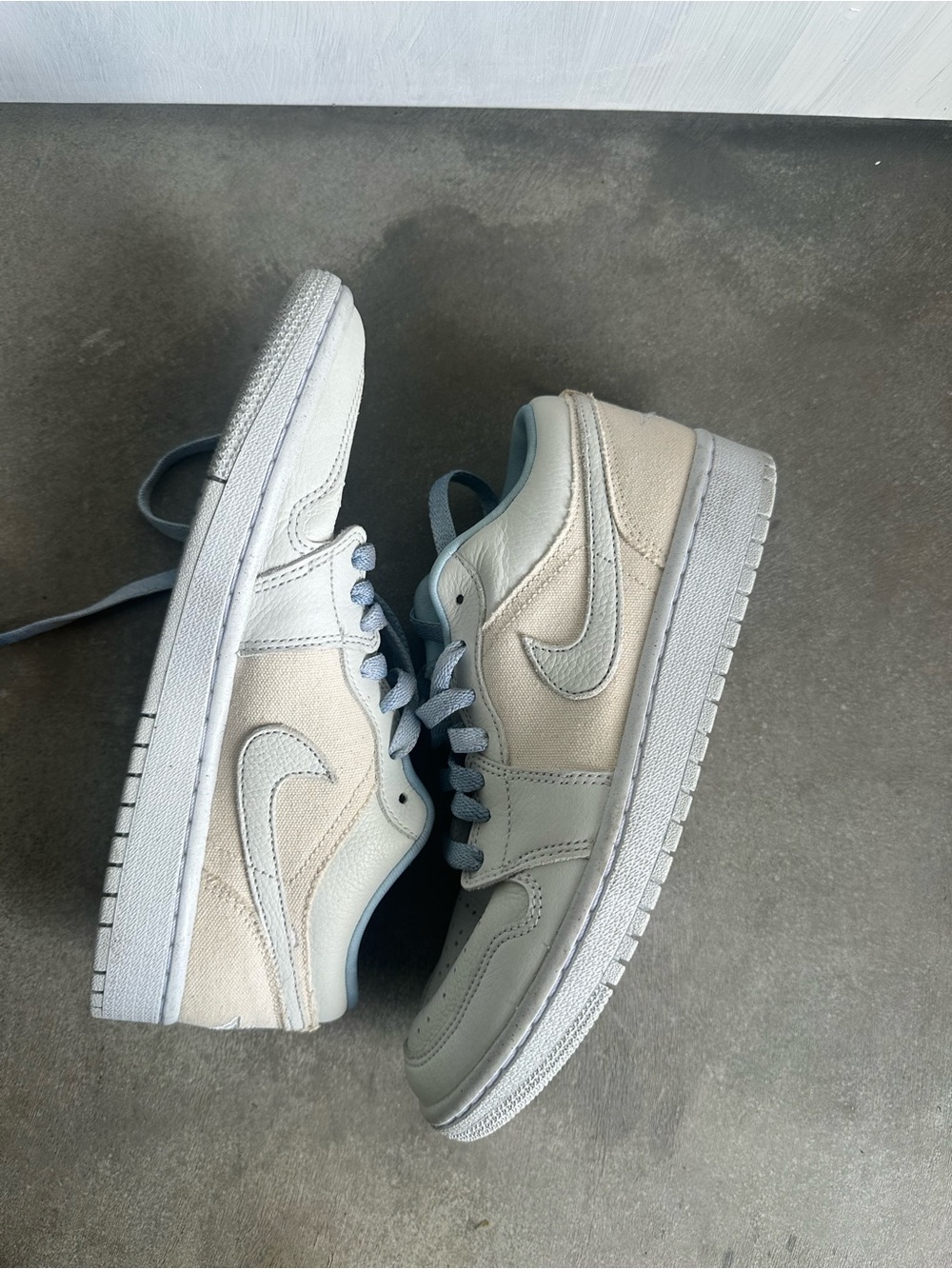 Nike Women’s Low-Top Sneakers in Light Blue and White